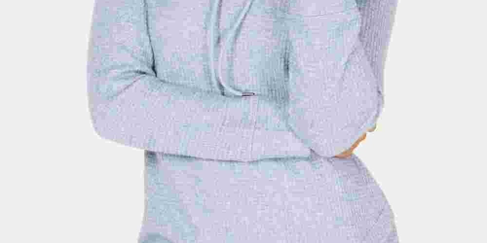 Ideology Women's Cowl Neck Fitness Sweatshirt Blue Size X-Small