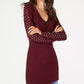INC International Concepts Women's Rhinestone-Embellished V-Neck Tunic Purple Size Large