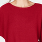 INC International Concepts Women's Dolman-Sleeve Ribbed-Knit Sweater Dark Red Size Medium