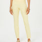 Charter Club Women's Cambridge Skinny Pull-On Tummy-Control Pants Regular And Short Lengths  Yellow Size 6