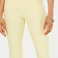 Charter Club Women's Cambridge Skinny Pull-On Tummy-Control Pants Regular And Short Lengths  Yellow Size 6