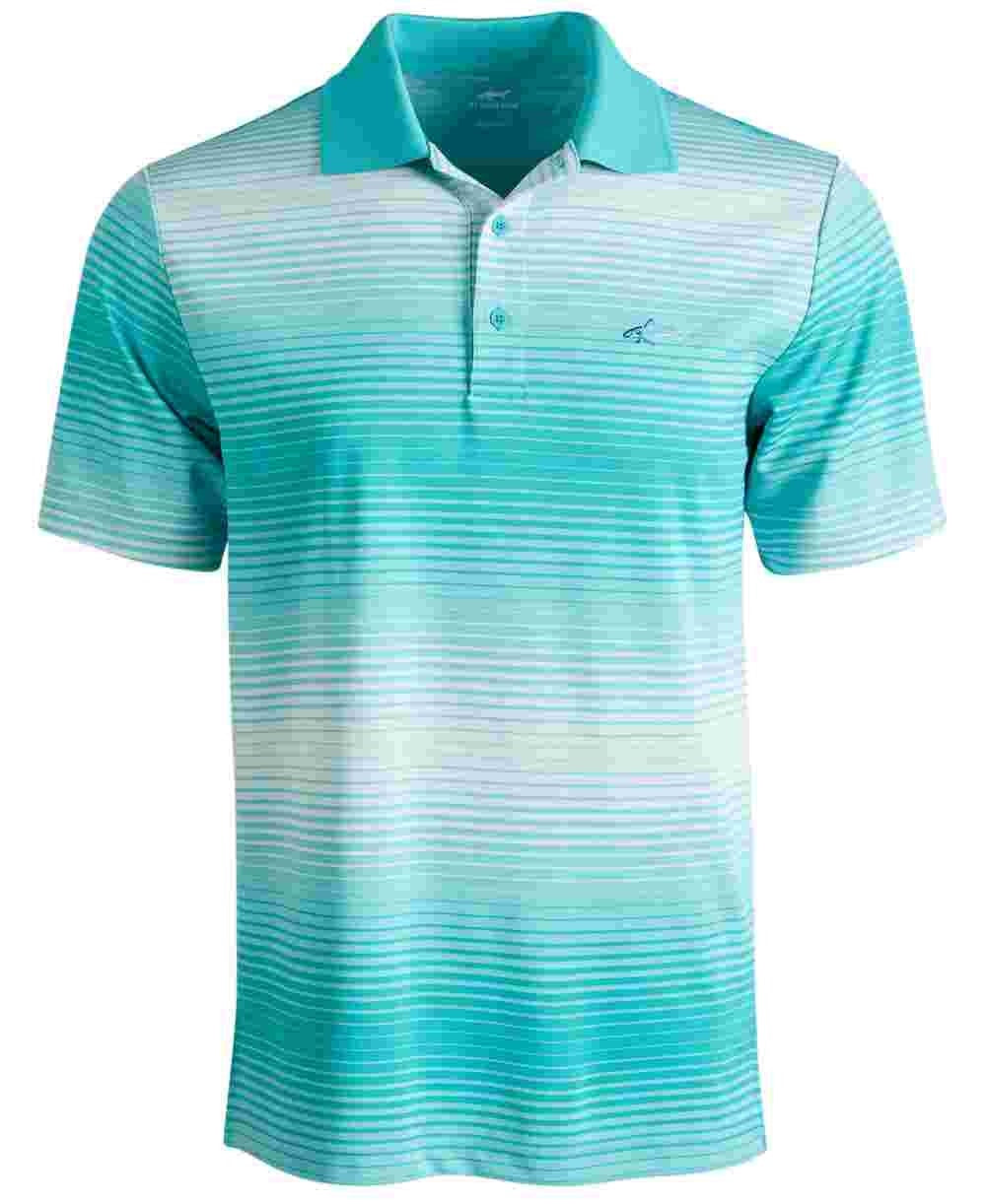 Attack Life Men's Lambert Ombre Stripe Polo Green Size Small