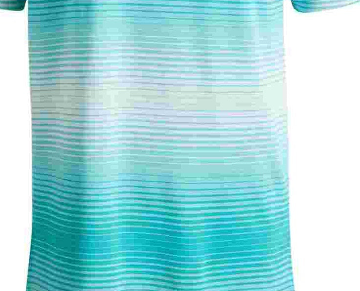 Attack Life Men's Lambert Ombre Stripe Polo Green Size Small