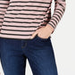Charter Club Women's Ribbed Striped Turtleneck Pink Size X-Small