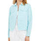 Charter Club Women's Linen Jacket Navy Size Small