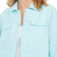 Charter Club Women's Linen Jacket Navy Size Small
