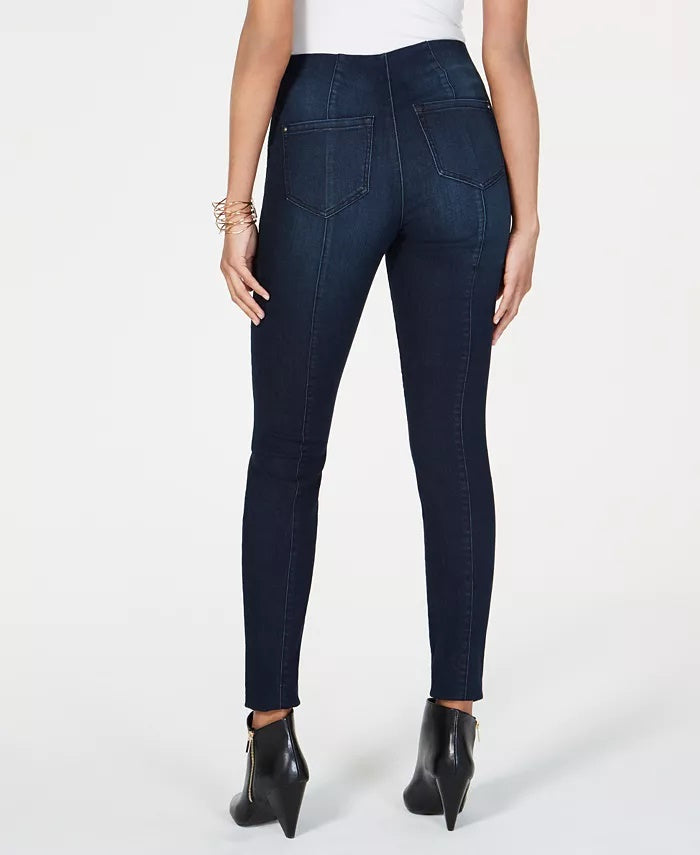 INC International Concepts Women's Petite Pull-On Skinny Jeans Blue Size 10 P