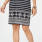 Karen Scott Women's Printed Shift Dress Black Size Petite XL