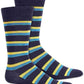 Alfani Men's Multi-Stripe Socks Navy Size Regular