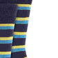 Alfani Men's Multi-Stripe Socks Navy Size Regular