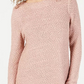 INC International Concepts Women's Petite Shine Sweater Pink Size Small