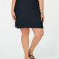 Charter Club Women's Plus Size Pull-On Skirt  Bright Blue Size 26W