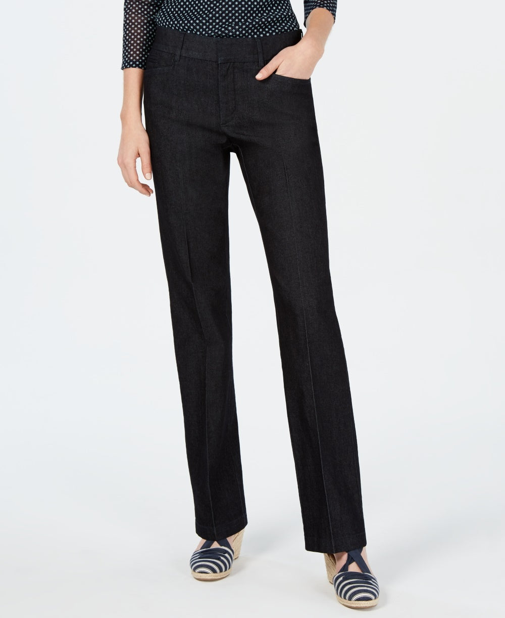 Charter Club Women's Denim Trousers Black Size 12 Petite