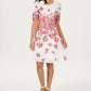 Charter Club Women's Lace Fit & Flare Dress White Size Petite Large