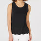 Charter Club Women's Sleeveless Zigzag Sweater Black Size Small