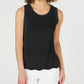 Charter Club Women's Sleeveless Zigzag Sweater  Black Size X-Small