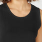Charter Club Women's Sleeveless Zigzag Sweater  Black Size X-Small