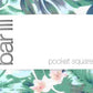 Bar III Men's Davis Floral Pocket Square White Size Regular