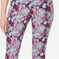 Charter Club Women's Printed Tummy-Control Jeans Blue Size 4 Petite