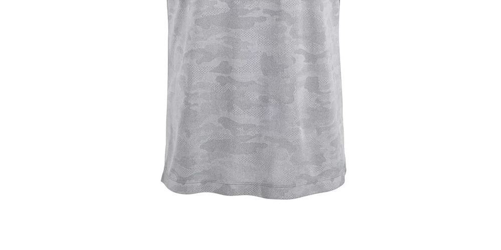 Attack Life Men's Camo Jacquard Polo Grey Size XX-Large