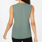 JM Collection Women's Grommet-Trim Top Green Size Medium