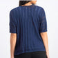 Charter Club Women's Pointelle Open Front Cardigan Blue Size Petite Medium