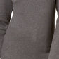 Karen Scott Women's Petite Long-Sleeve Mock-Neck Cotton Top Charcoal Size Large