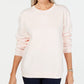 Karen Scott Women's Sport Long-Sleeve Crewneck Sweatshirt Pink Size Small