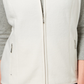 Karen Scott Women's Fleece Zip Front Vest White Size Petite Large