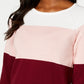 Karen Scott Women's Colorblocked Pullover Sweater Red Size Large