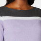 Karen Scott Women's Striped Boatneck Sweater Black Size Medium