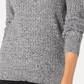 Karen Scott Women's Boat Neck Cotton Sweater Grey Size Small