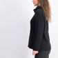 Karen Scott Women's Sport Cowl-Neck Top Black Size Small