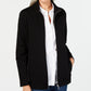 Karen Scott Women's Stand Collar Zip Front Jacket Black Size X-Small