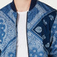 American Rag Men's Quilted Bandana Jacket Blue Size Medium