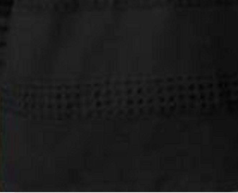 Karen Scott Women's Square Neck Lace Stripe Top  Black Size Medium