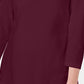 Karen Scott Women's Three Quarter Sleeve Cutout Top Red Size Small