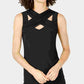 INC International Concepts Women's Crisscross Cutout Top Black Size X-Small