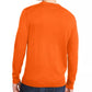 Club Room Men's Solid Crew Neck Merino Wool Blend Sweater Dark Orange Size Large
