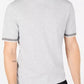 Alfani Men's Mock Neck Short Sleeves Sweater Grey Size Small