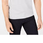 Alfani Men's Mock Neck Short Sleeves Sweater Grey Size Small