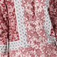 Style & Co Women's Patchwork Print Top Red Size Large