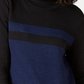 Karen Scott Women's Petite Colorblocked Cotton Turtleneck Sweater Blue Size Petite Large