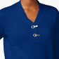 Karen Scott Women's Hardware V-Neck Cotton Sweater Blue Size X-Small