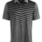 Attack Life Men's Ombre Chevron Jacquard Polo Black Size Small