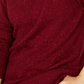 Karen Scott Women's Mock Neck Shimmer Sweater Red Size Small