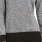 Karen Scott Women's Erin Cotton Colorblocked Mock-Neck Sweater White Size Small
