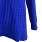 Karen Scott Cotton Mixed-Stitch Sweater Bright Blue Size Medium