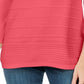 Karen Scott Women's Ribbed 3/4 Sleeve Sweater Orange Size Medium