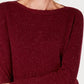 Karen Scott Women's Textured Tunic Sweater Red Size XX-Large